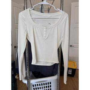 LUSH Women's Long Sleeve Buttons size M *some marks